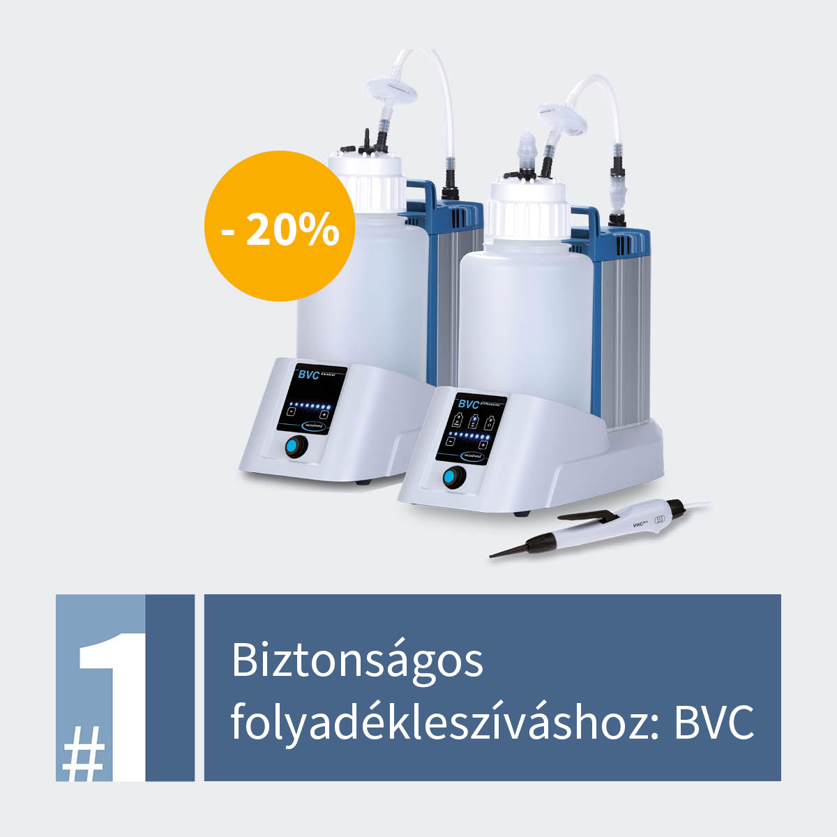 Vacuubrand BVC control folyadékleszívó rendszer