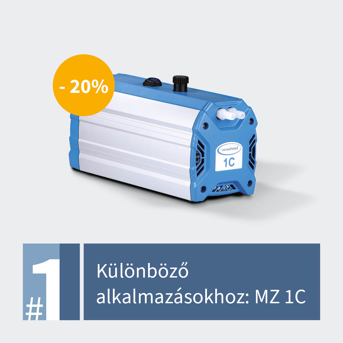 Vacuubrand MZ 1C membrán vákuumszivattyú