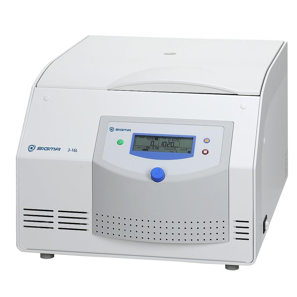 Sigma 3-16L laboratóriumi asztali centrifuga motoros fedélzárral