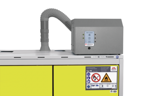 Düperthal biztonsági légszűrő berendezés ventilátorral ATEX minősítéssel