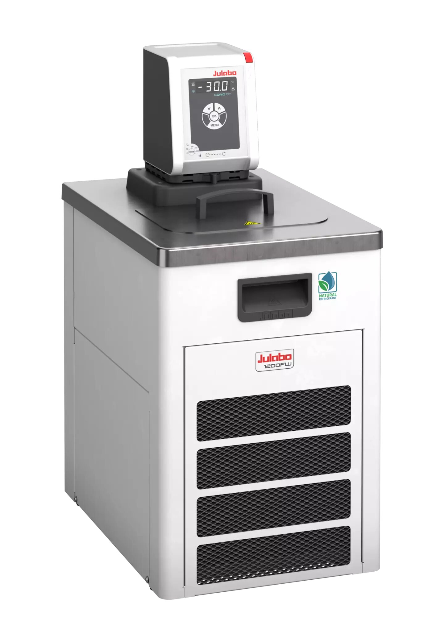 Julabo CORIO CP-1200FW keringtető hűtő-fűtő termosztát természetes hűtőközeggel vízhűtéses változat