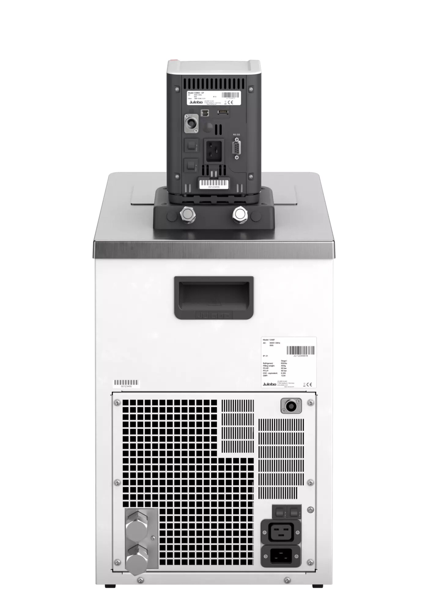 Julabo CORIO CP-1200FW keringtető hűtő-fűtő termosztát természetes hűtőközeggel vízhűtéses változat