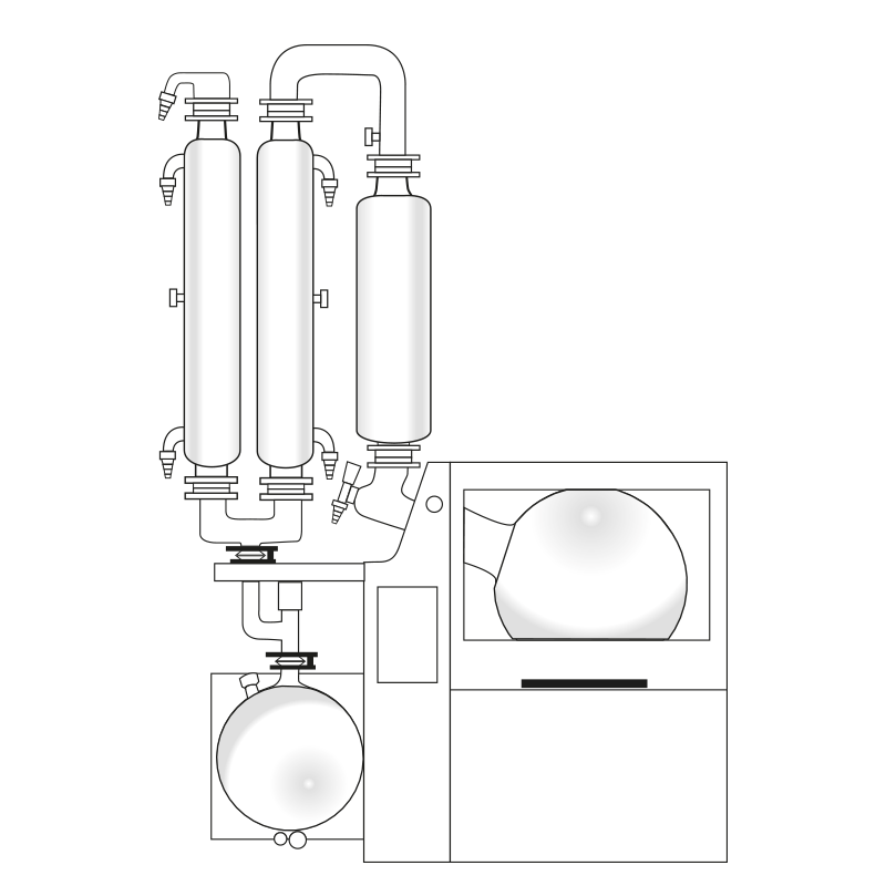 Heidolph Hei-VAP Industrial B - üvegszett: A2