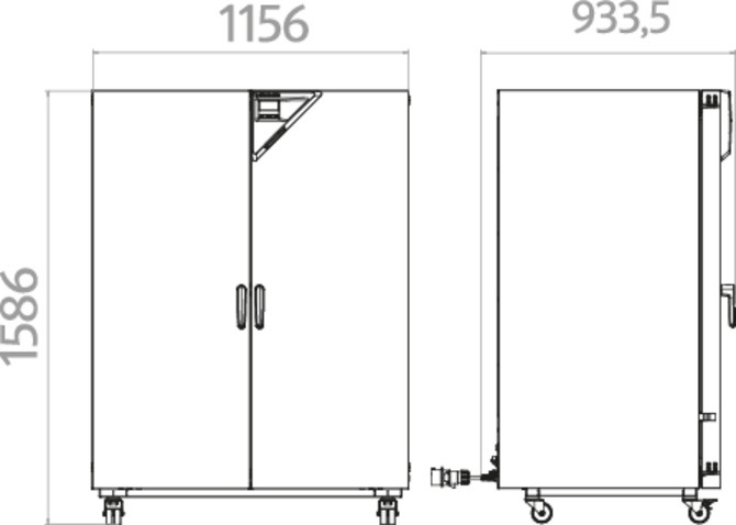 Binder ED 720 természetes légáramlású szárítószekrény