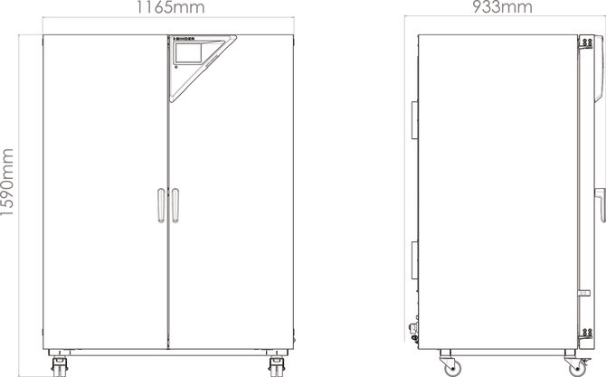 Binder M 720 anyagvizsgálati tesztszekrény