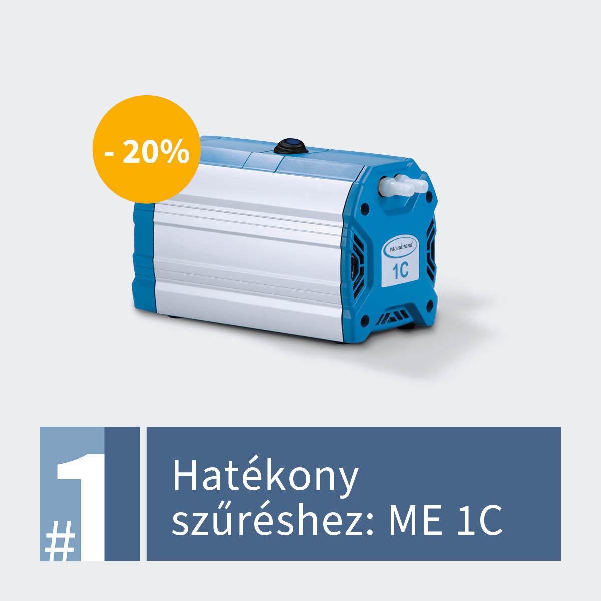 Vacuubrand ME 1C membrán vákuumszivattyú