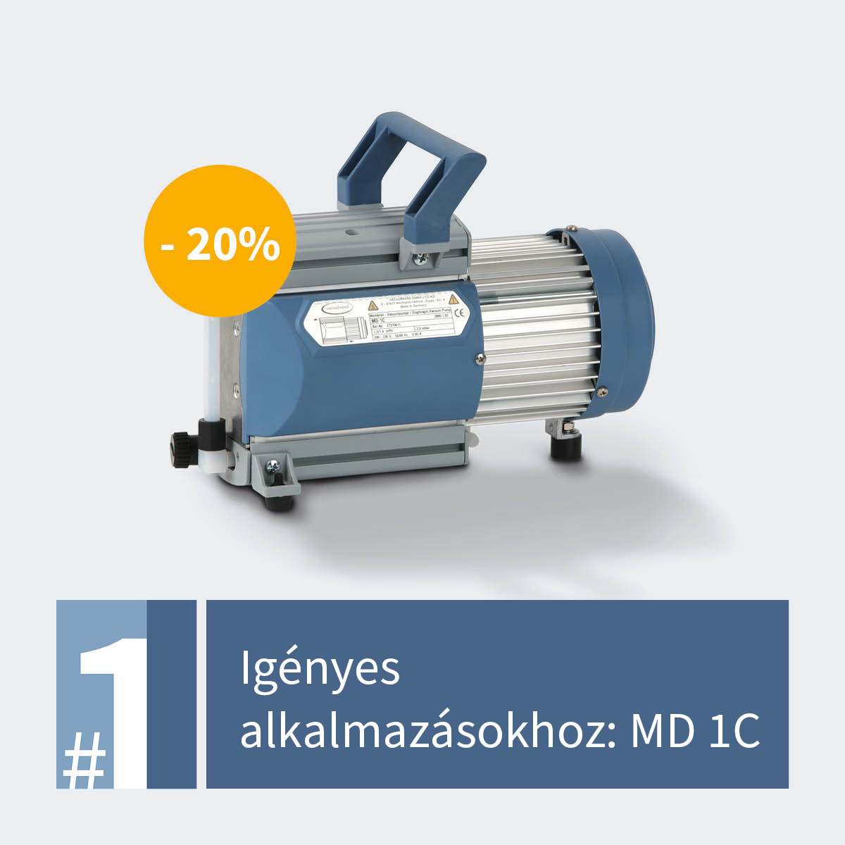 Vacuubrand MD 1C membrán vákuumszivattyú