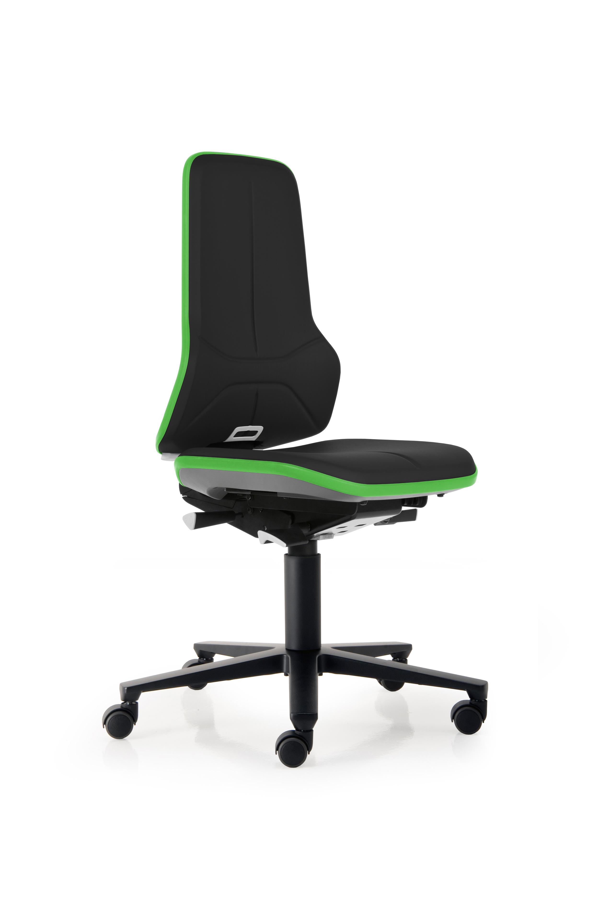 LABORATORY_NEON_2_9573_MAGIC-ARTIFICIAL-LEATHER_BLACK_CASTORS_FLEXSTRIPE-GREEN_ALUMINIUM-BLACK_S1