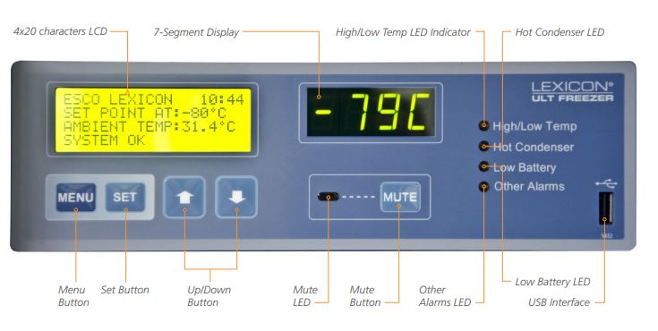 UUS-363B-1-5D-SS ESCO Lexicon® II ultramélyhűtő