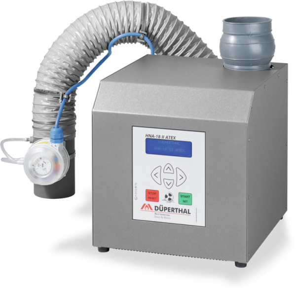 Düperthal elszívott levegő monitor ventilátorral