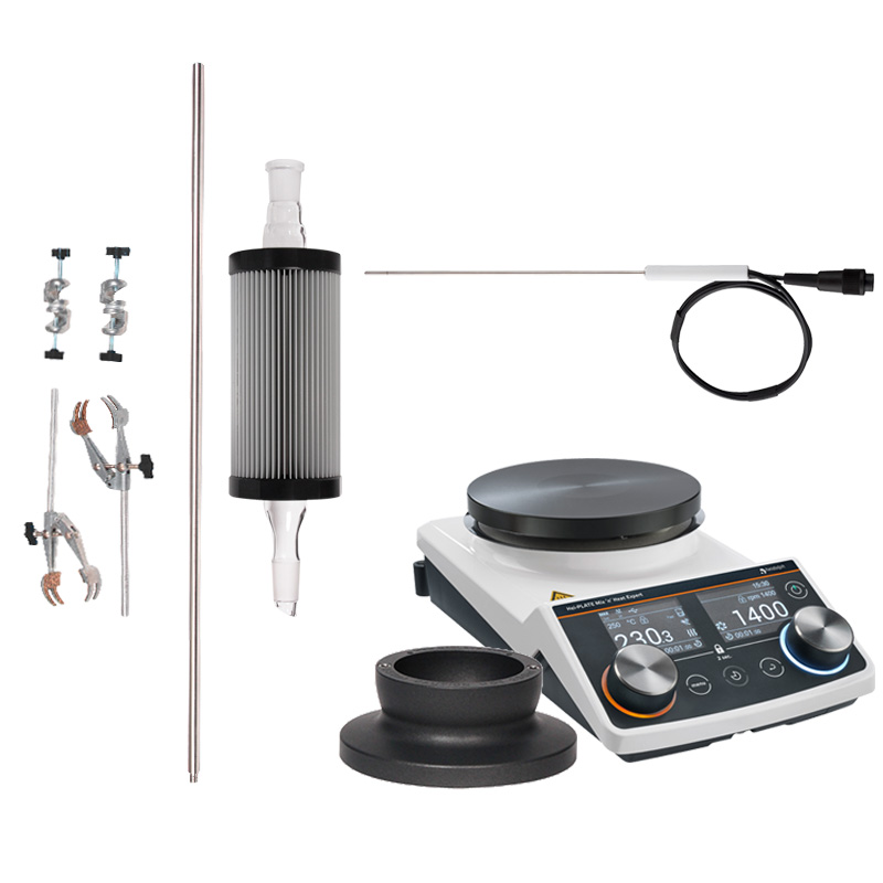 Heidolph Hei-PLATE Reflux Package Expert Mini fűthető mágneses keverő csomag