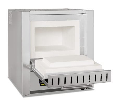 Nabertherm L 9/11/SKM/B510 muffle furnace with embedded heating elements in the ceramic muffle