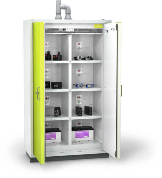 DÜPERTHAL TYPE 90 BATTERY line Standard XL safety storage cabinet -  lithium ion batteries