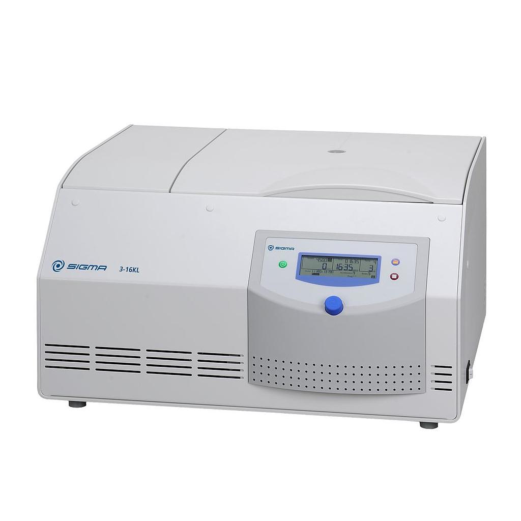 Sigma 3-16KL refrigerated benchtop centrifuge with motorized lid lock