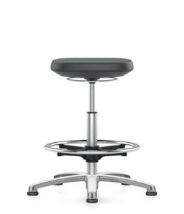 Bimos Labsit laboratory stool with glides and foot ring
