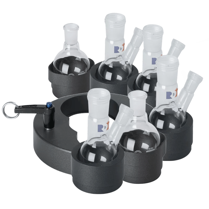 Heidolph Multi-Well csomag: 1 db tartó, 6 db betét 2x 25 ml, 2x 50 ml, 2x 100 ml