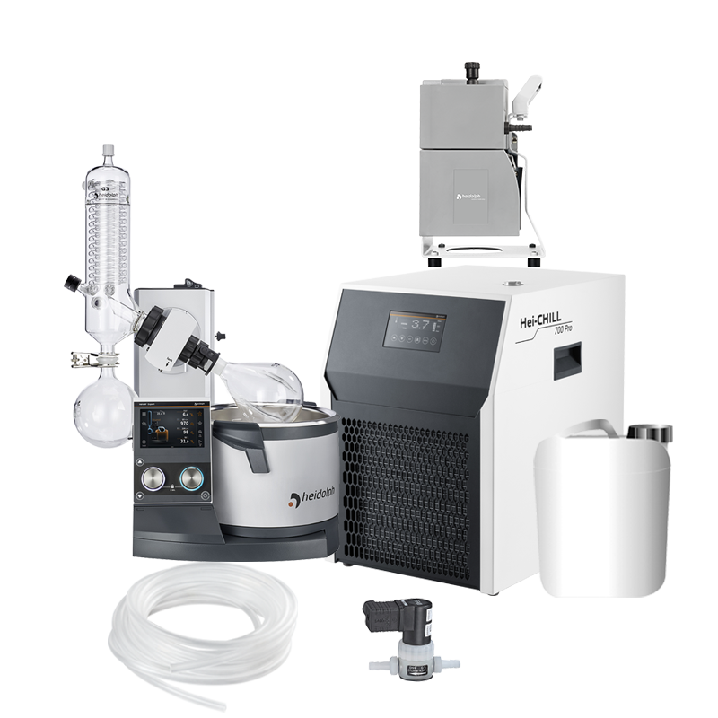 Heidolph Hei-VAP Expert Control Powder Drying-Chill rotációs vákuumbepárló csomag