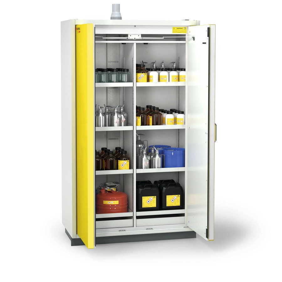 DÜPERTHAL Type 90 Classic Standard XL safety storage cabinet with one-hand door handle &amp; 2 storage areas per storage levels