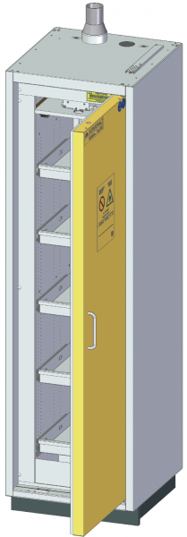 DÜPERTHAL Type 90 Classic PRO M safety storage cabinet with 5 pull-out shelves