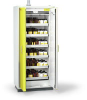 DÜPERTHAL Type 90 Classic PRO L safety storage cabinet with classical door handle &amp; 6 pull-out shelves