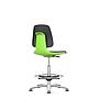 LABSIT_3_9121_INTEGRAL-FOAM_BLACK_GLIDES_SEAT-SHELL-GREEN_ALUMINIUM-POLISHED_R1