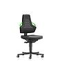 LABORATORY_NEXXIT_2_9033_INTEGRAL-FOAM_BLACK_CASTORS_COLOUR-HANDLES-GREEN_STEEL_S1