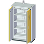 DÜPERTHAL Type 90 Classic PRO XL safety storage cabinet with one-hand door handle & 4 pull-out shelves